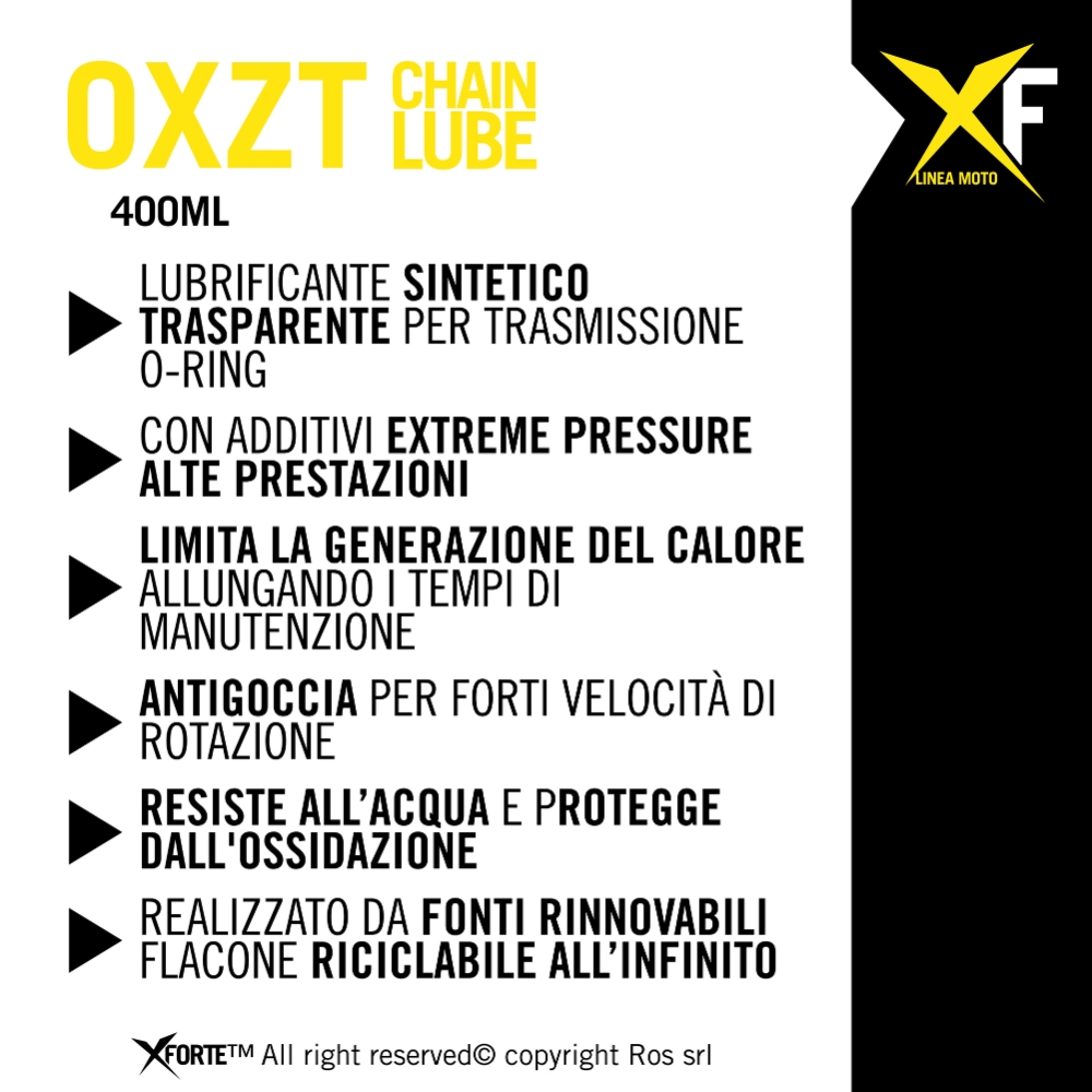 OXZT CHAIN LUBE 400 ml - immagine 3