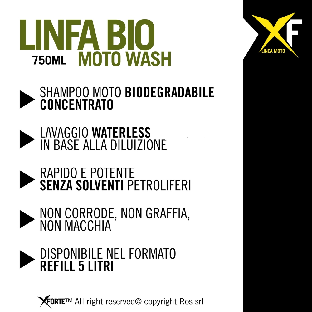 LINFA BIO MOTO WASH SHAMPOO 5 lt - immagine 3