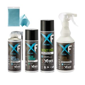 KIT XFORTE BICI, pulizia con acqua, manutenzione e protezione